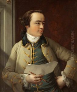 Sir Richard Hoare, 1st Bt of Barn Elms (1735-1787) (after Francis Cotes) by Woodforde, Samuel