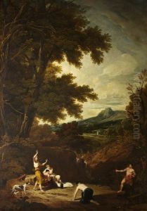 Classical Landscape with Diana and Actaeon by Augustus Wall Callcott
