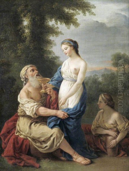 Lot and his Daughters (after Lagrenee) - view 1