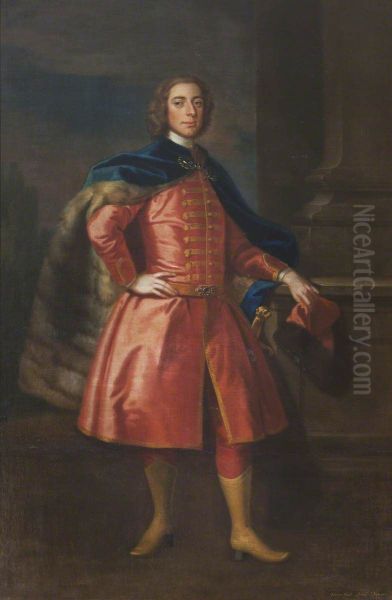 George Venables-Vernon, 1st Baron Vernon of Kinderton (1709-1780) dressed 'a la hongroise' - view 1