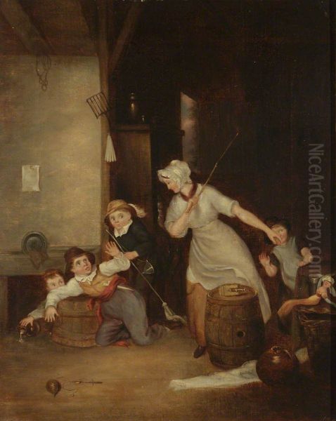 A Dame scolding Naughty Children - view 1