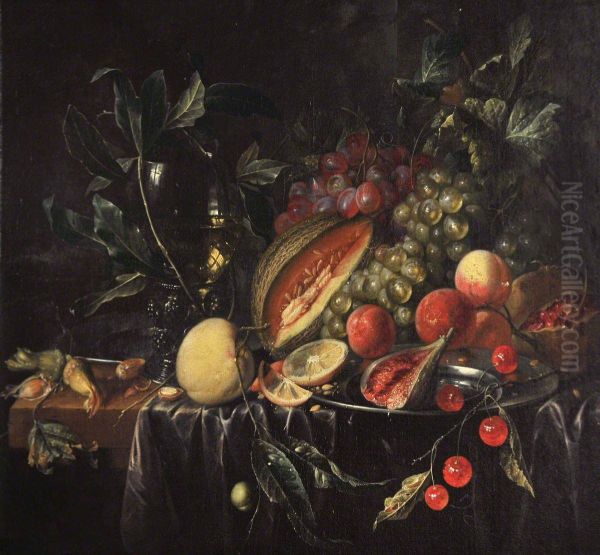 A Still Life with Pewter Plate and Fruits - view 1