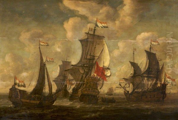Three Dutch Men o' War - view 1