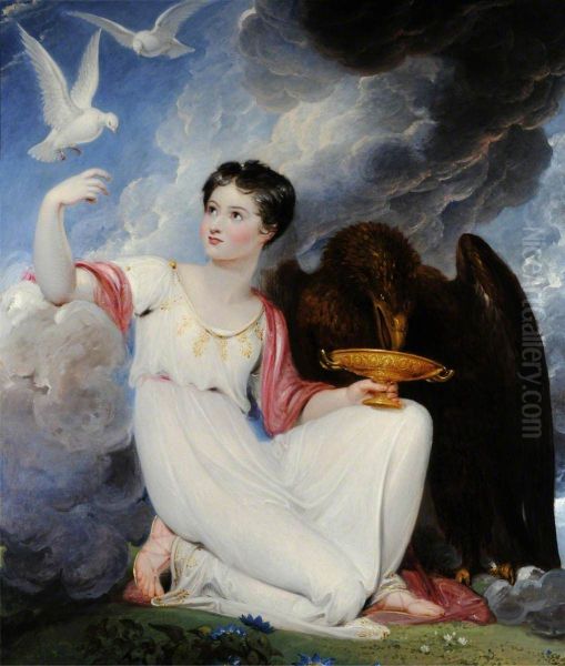 Lady Charlotte Harley, later Lady Charlotte Bacon (1801-1880), as Hebe - view 1
