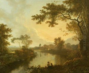 View of the River Dee near Eaton Hall, Cheshire View of the River Dee near Eaton Hall, Cheshire