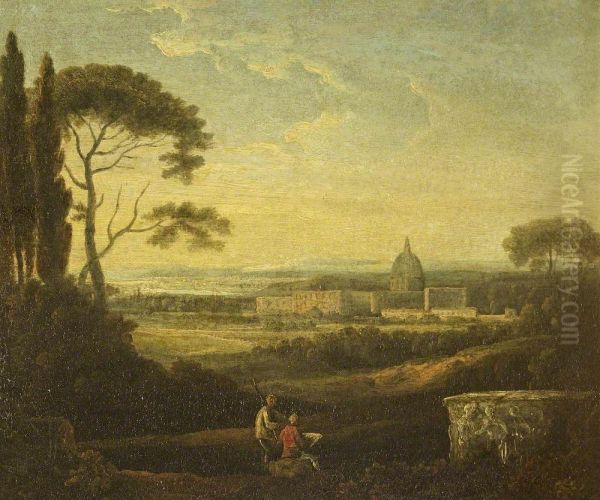 A Distant View of St Peter's Rome - view 1