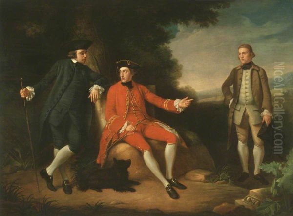 William Weddell (1736-1792), The Reverend William Palgrave (c. 1735 - 1799) and Mr Janson in Rome - view 1