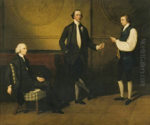 Reverend Charles Everard Booth DD (c.1726-1792), Captain Griffith Booth, RN, and an Unidentified Man playing Billiards