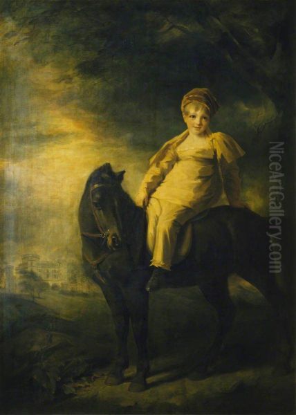 Archibald Montgomerie, later 13th Earl of Eglinton PC, KT (1812-1861), as a boy on horseback - view 1