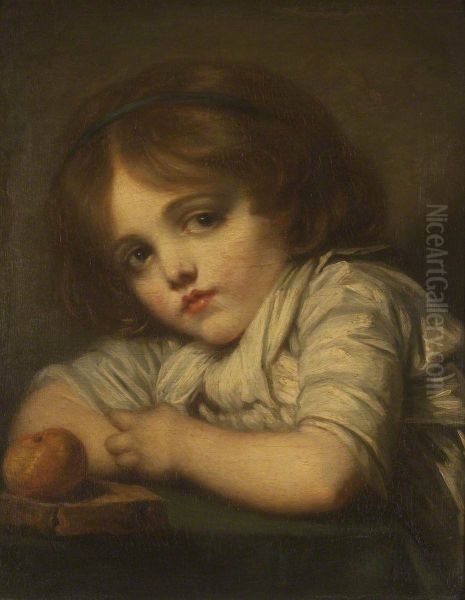 A Child with an Apple - view 1