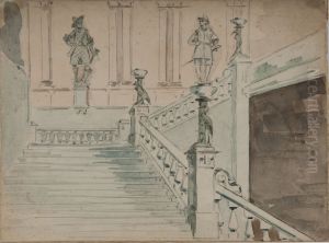 Museu Paulista / Escada Interior by Adrien Henri Vital van Emelen