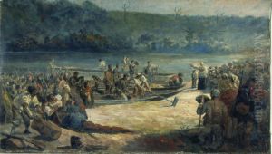 Partida da Moncao (Estudo) by Jose Ferraz De Almeida Junior
