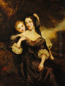 Martha Buckworth, Mrs William Lyde Wiggett Chute (d. 1888), with her Son, Chaloner William Wiggett Chute (1838-1892) Martha Buckworth, Mrs William Lyde Wiggett Chute (d. 1888), with her Son, Chaloner William Wiggett Chute (1838-1892)