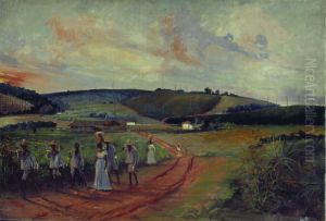 Volta do Eito - Fazenda Cachoeira, 1840 by Alfredo Norfini