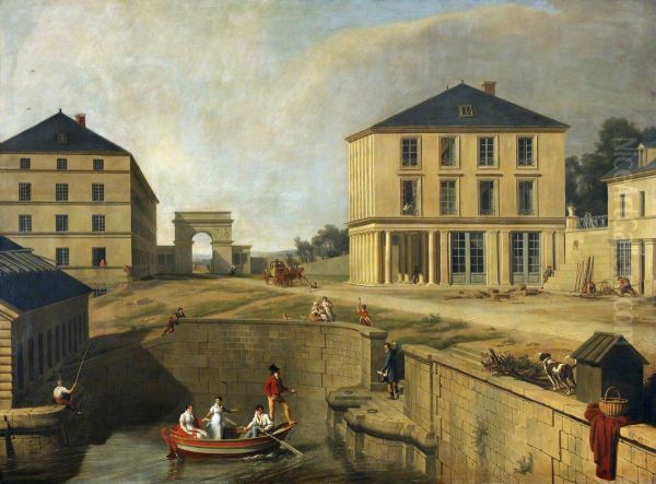 The Cotton Mill, House, and Wharf of Richard-Lenoir at Chantilly - view 1