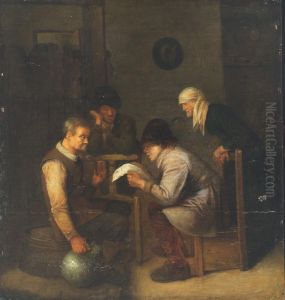 De nieuwslezer by Adriaen Brouwer