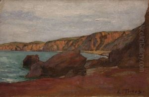Beach at Argeles, le Racou by Etienne Terrus