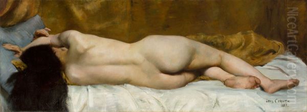 Reclining female nude - view 1