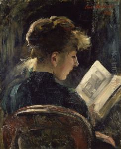 Woman Reading by Lovis (Franz Heinrich Louis) Corinth