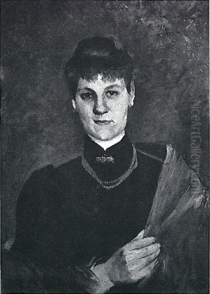 Portrat einer Frau mit Korallenkette - view 1