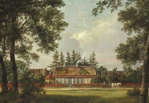 A Forester`s Cottage by Johan Wilhelm Ludwig Dahl