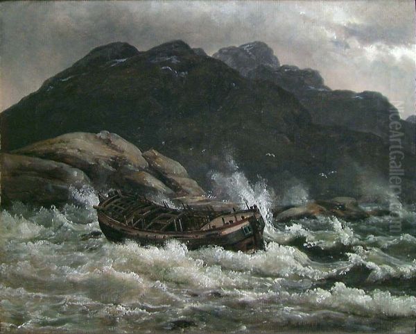 Wreck on the Coast of Norway - view 1