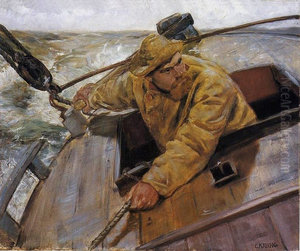 Helm a-lee! by Christian Krohg