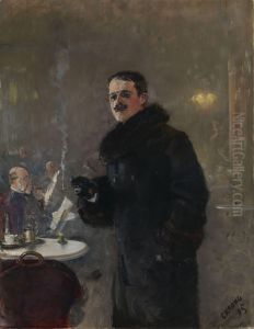 Maleren Gerhard Munthe by Christian Krohg