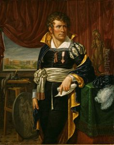 Portrait of the Sculptor Bertel Thorvaldsen by Jacob Munch