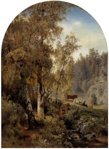 Idealiskt landskap by Werner Holmberg