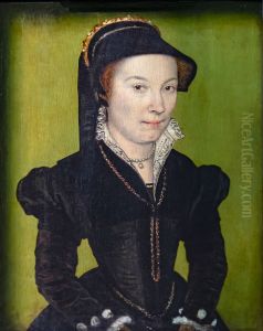 Portrait of Lady, Janet Brandon, Duchess of SuffolkFrancais:Portrait de dame, Janet Brandon, duchesse de SuffolkItaliano:Ritratto di Lady, Janet Brandon, Duchessa di Suffolk by Corneille De Lyon