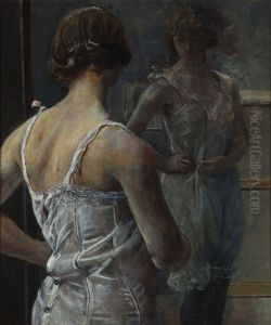 Toilet by Christian Krohg