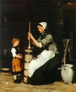 Churning Woman Churning Woman