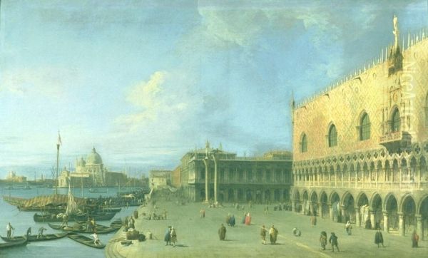 Der Molo vor dem Dogenpalast in Venedig - view 1