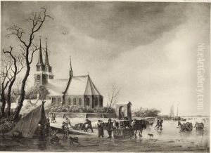 Winterlandschap met kerk Winterlandschap met kerk