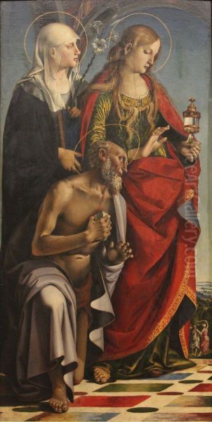 Die Hll. Eustachia, Magdalena und Hieronymus. - view 1
