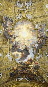 Ceiling of Church of the Gesu (Rome) by Giovanni Battista Gaulli