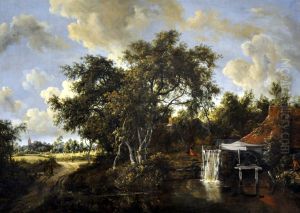 The Water Mill by Meindert Hobbema