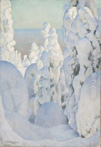 Winter Landscape, Kinahmi by Pekka Halonen