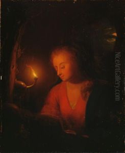 The penitent Mary Magdalene by Godfried Schalcken