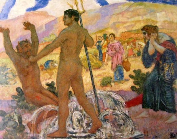Amymone Rescued by Poseidon - view 1