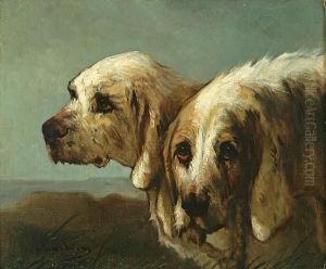 French Hunting Hounds by Jules Chardigny