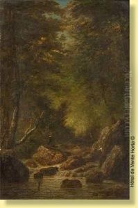 Le Chasseur A La Cascade by Gabriel-Gervais Chardin