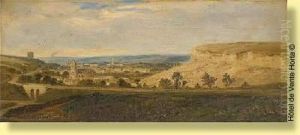 Vue Plongeante Sur Une Ville by Gabriel-Gervais Chardin