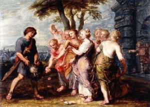 David's triumph with Goliath's head