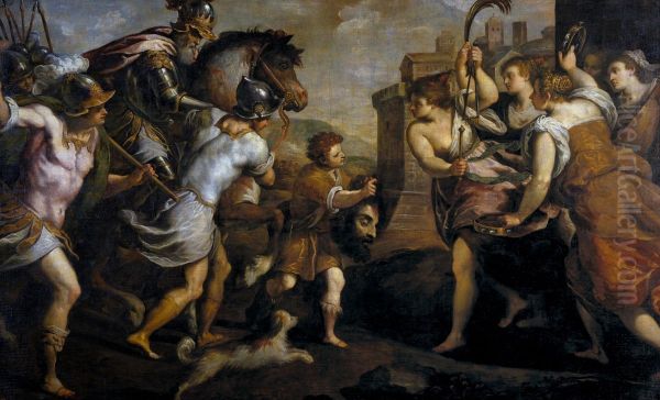 David with Goliath's Head - view 1