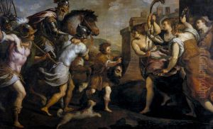 David vencedor de Goliat by Palma il Giovane
