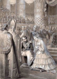 The Marirage of Napoleon III and Eugenie by Henri Felix Emmanuel Philippoteaux