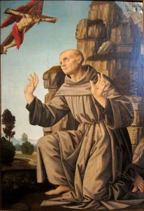 the Stigmatisation of Francis of Assisi by Lorenzo Di Credi