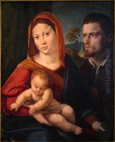 Virgin and Child with a Saint - view 1